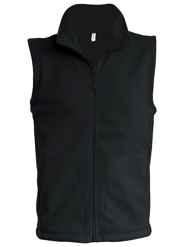 Black* Luca men's microfleece gilet