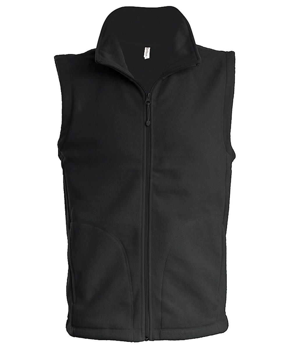 Dark Grey Luca men's microfleece gilet