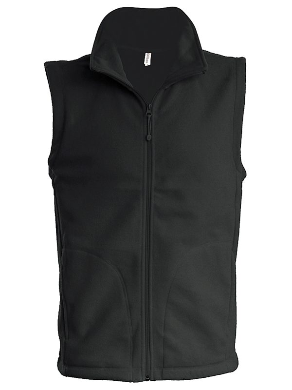 Dark Grey Luca men's microfleece gilet