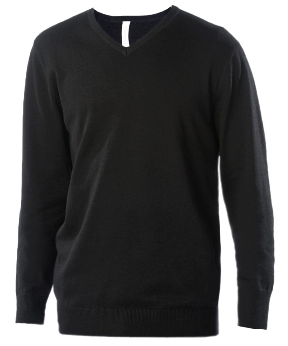 Black Men's V-neck jumper