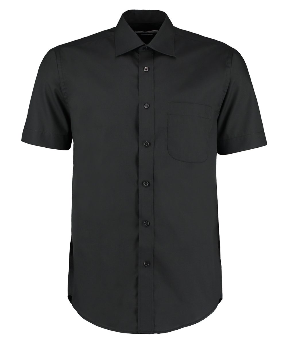 Black Business shirt short-sleeved (classic fit)