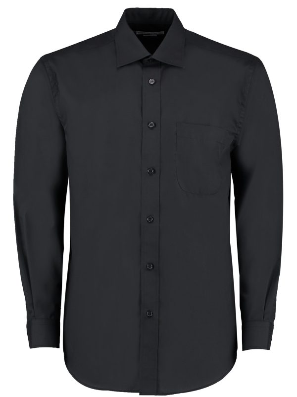 Black Business shirt long-sleeved (classic fit)