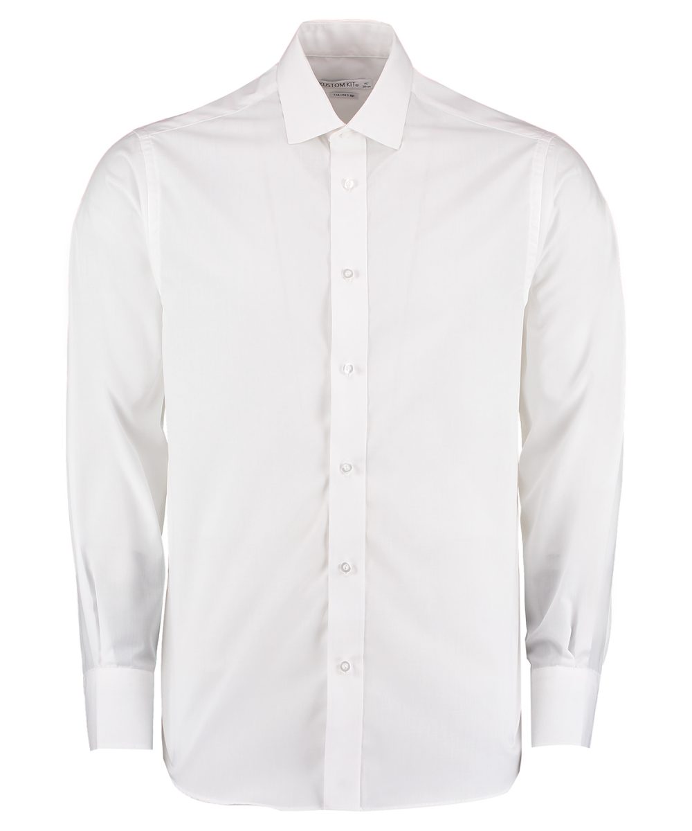 White Tailored business shirt long-sleeved (tailored fit)