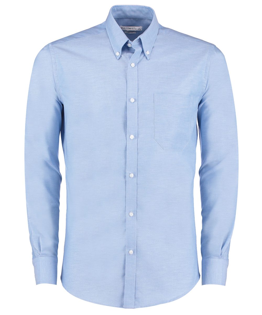 Light Blue Slim fit workwear Oxford shirt long-sleeved (slim fit)