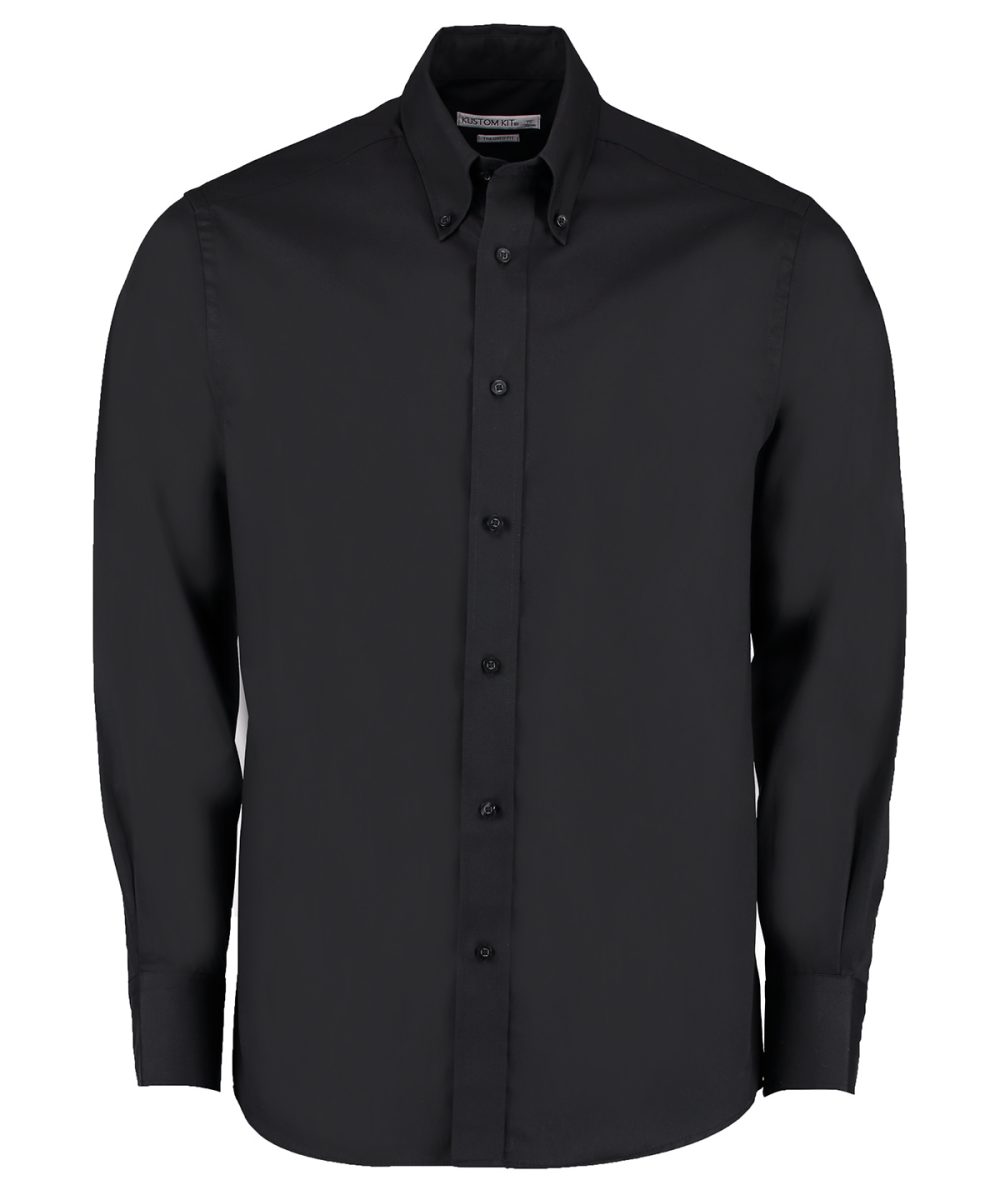 Black Premium Oxford shirt long-sleeved (tailored fit)