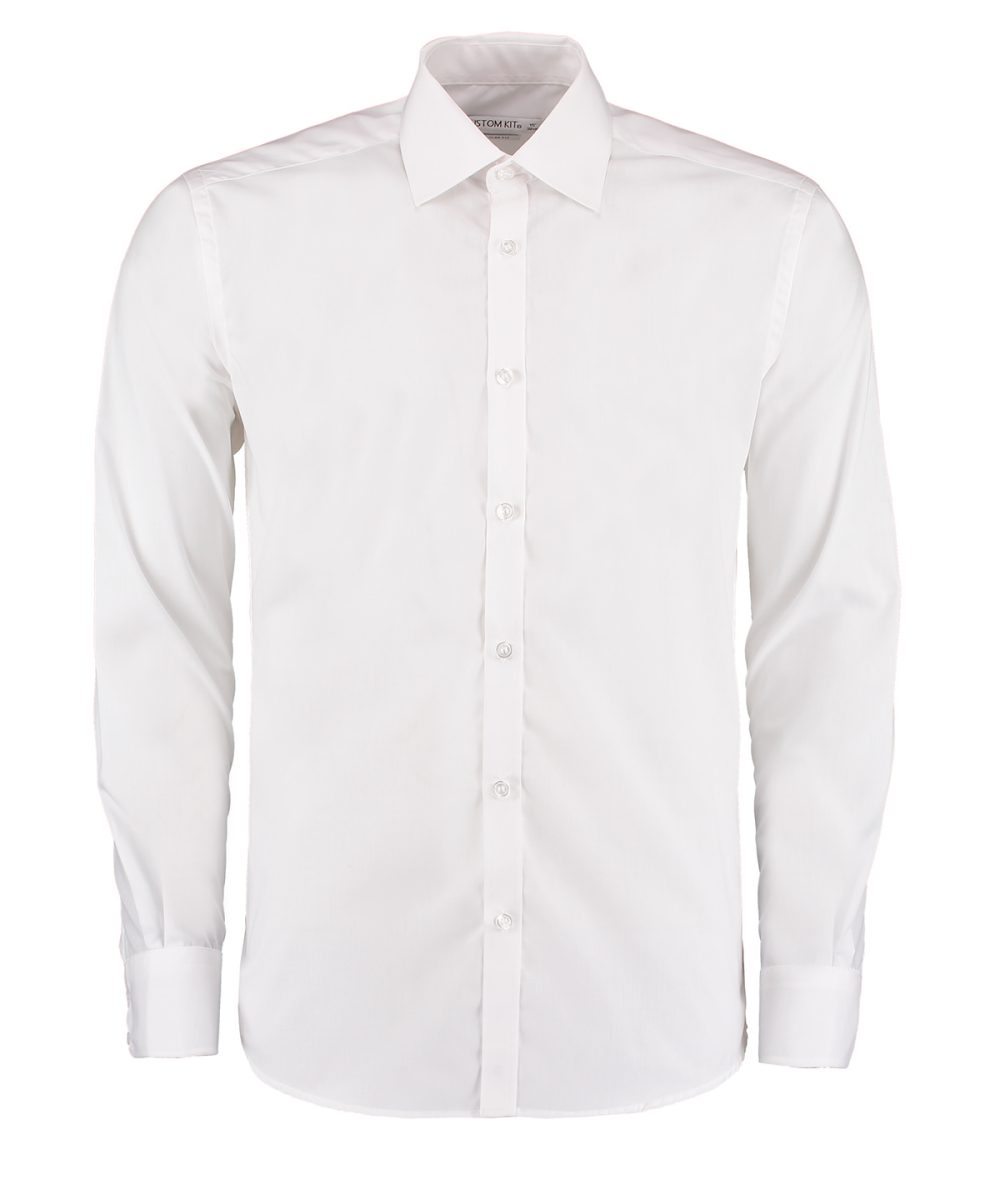 White Business shirt long-sleeved (slim fit)