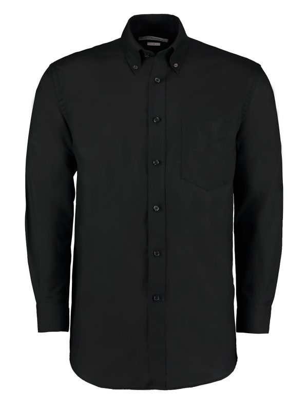 Black Workplace Oxford shirt long-sleeved (classic fit)