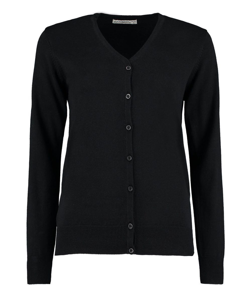 Black Women's Arundel v-neck cardigan long sleeve (classic fit)