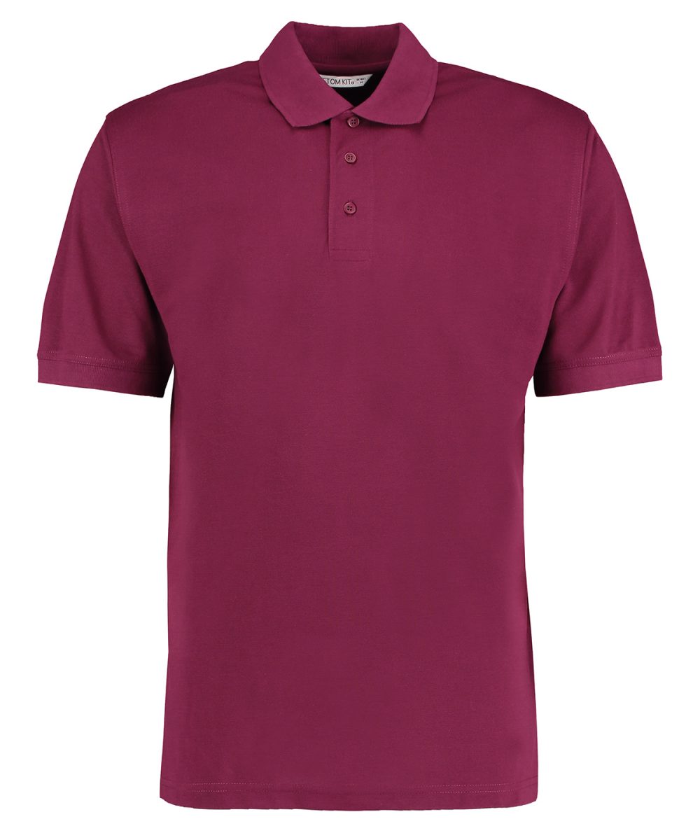 Burgundy Klassic polo with Superwash® 60°C (classic fit)