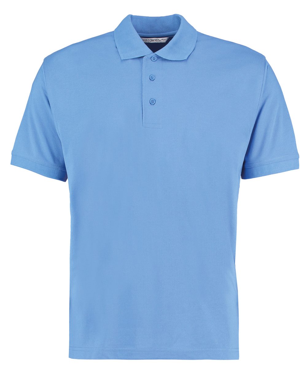 Mid Blue Klassic polo with Superwash® 60°C (classic fit)