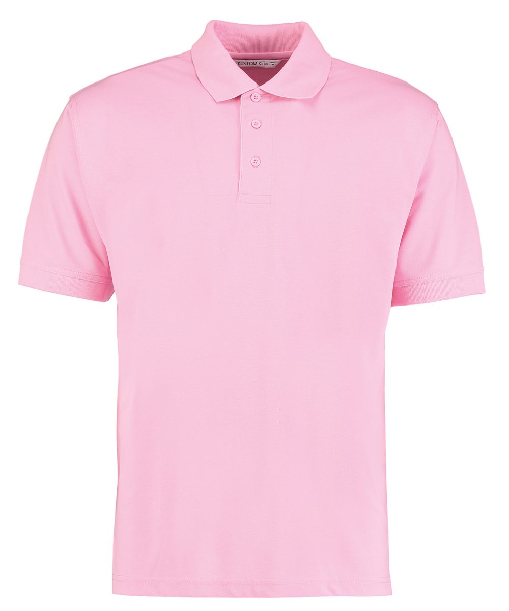 Pink Klassic polo with Superwash® 60°C (classic fit)