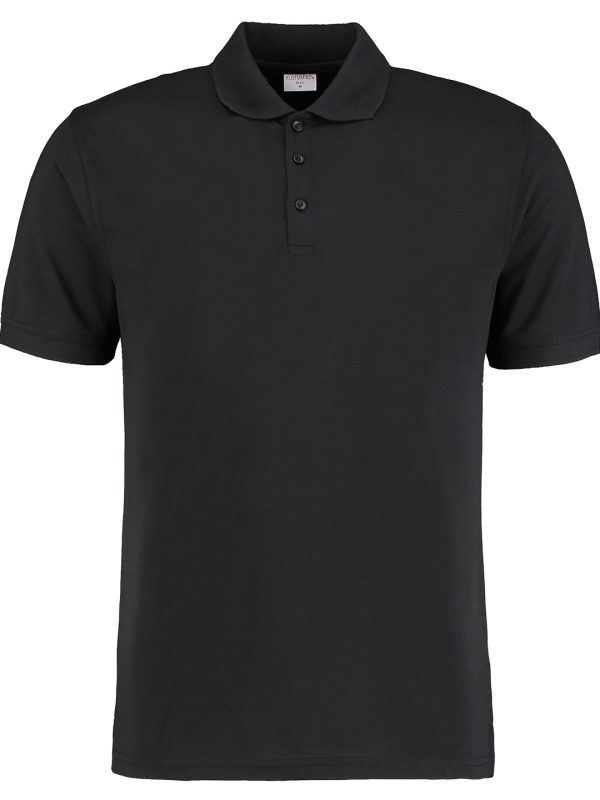 Black Klassic polo short sleeved Superwash® 60ºC (slim fit)