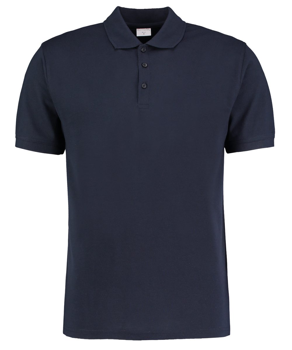 Navy Klassic polo short sleeved Superwash® 60ºC (slim fit)