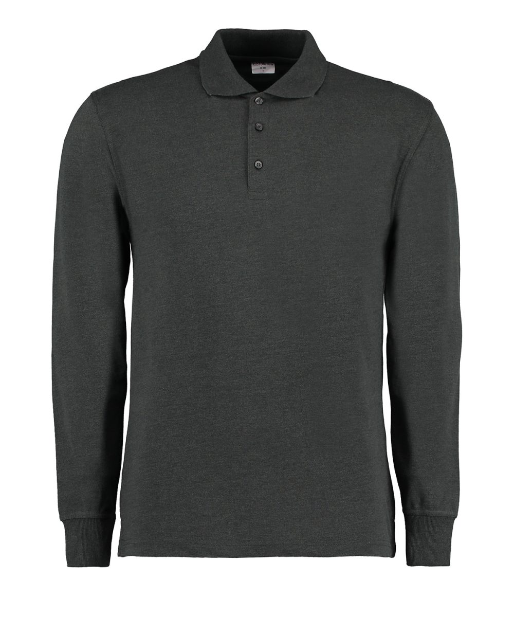 Graphite Piqué polo long-sleeved (classic fit)