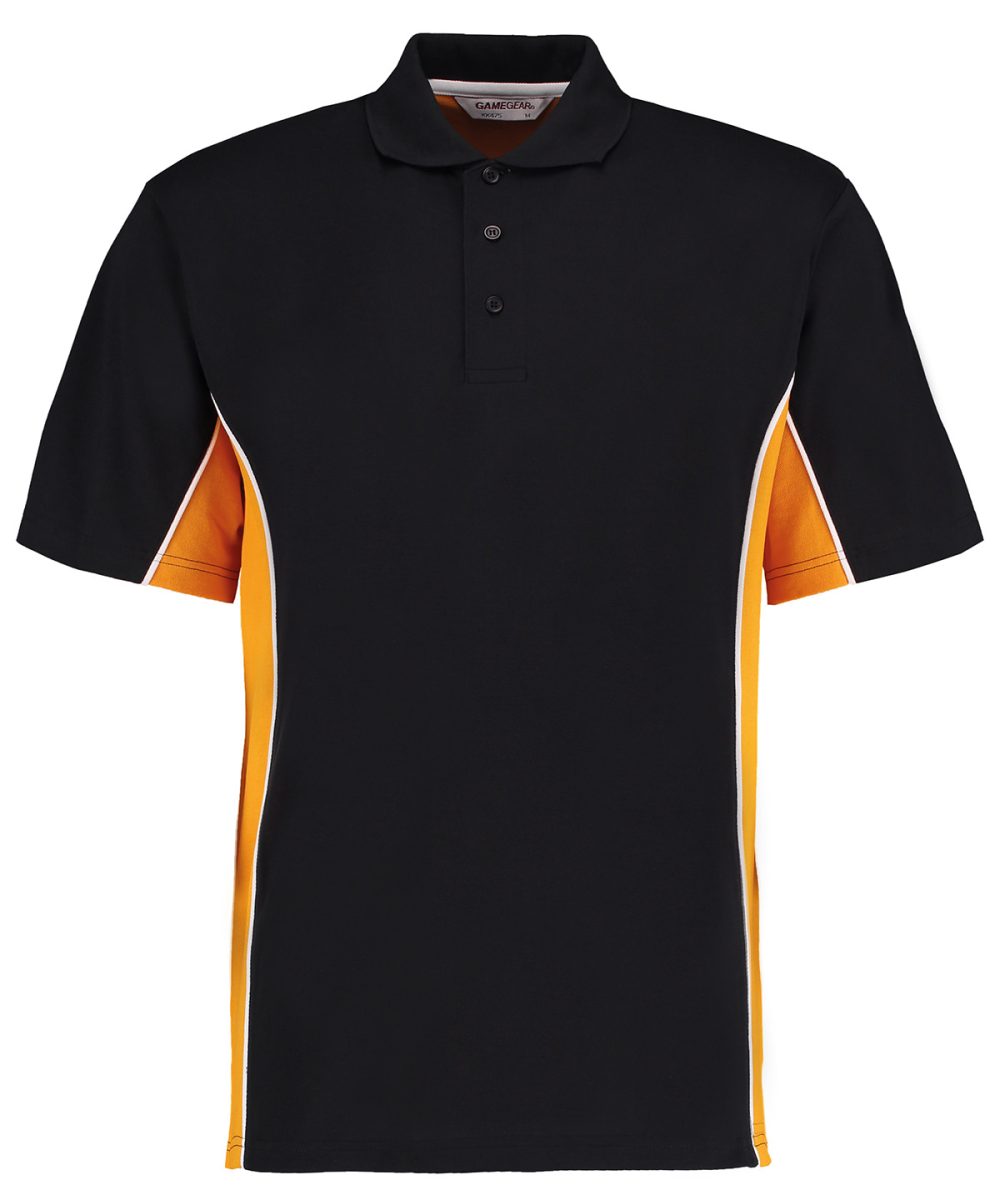 Black/Gold/White* Track polo (classic fit)