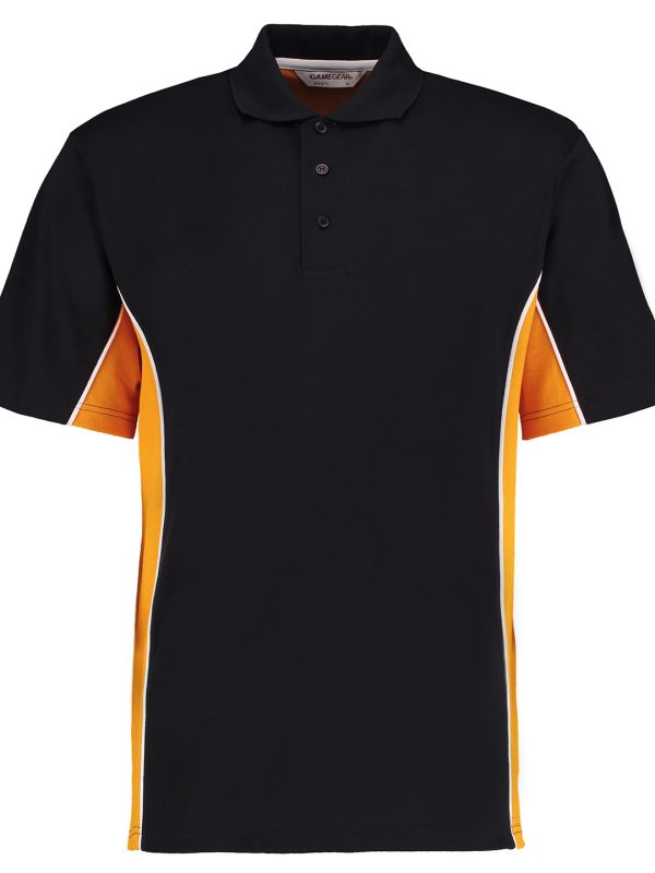 Black/Gold/White* Track polo (classic fit)