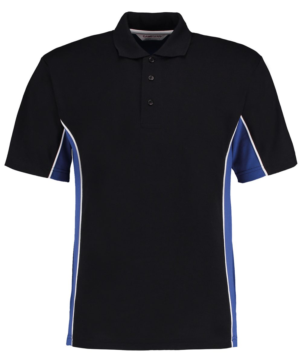 Black/Royal/White* Track polo (classic fit)