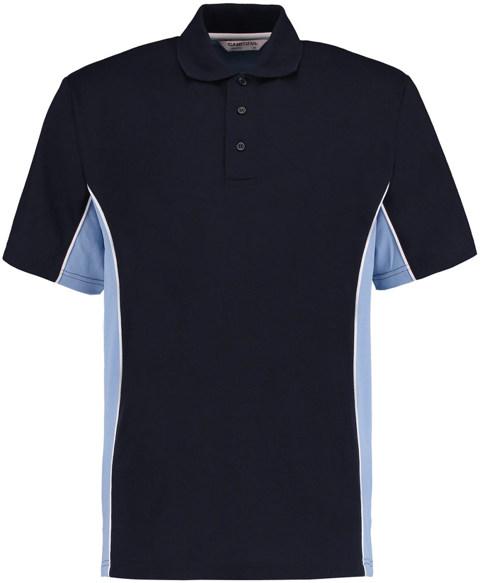 Navy/Light Blue/White* Track polo (classic fit)