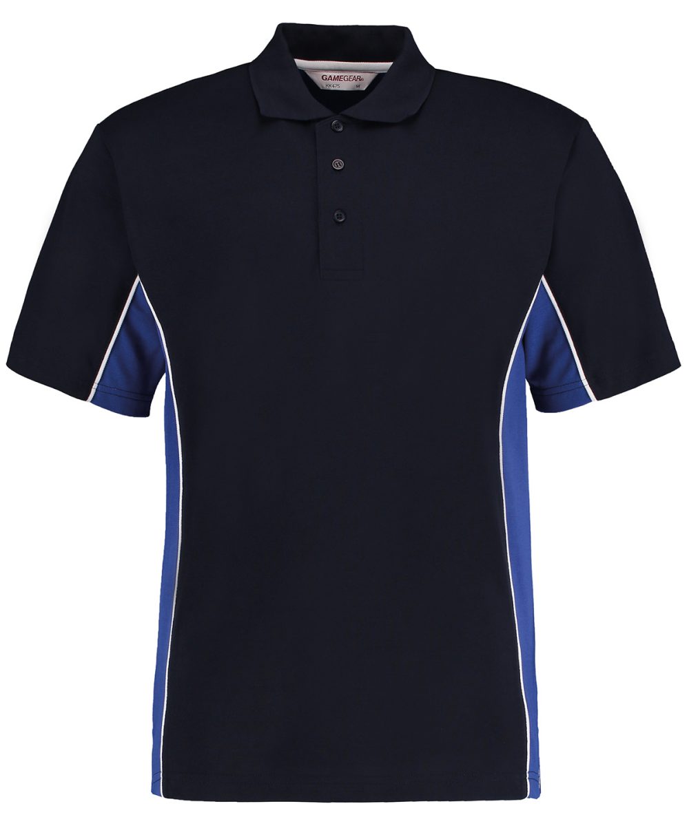 Navy/Royal/White Track polo (classic fit)