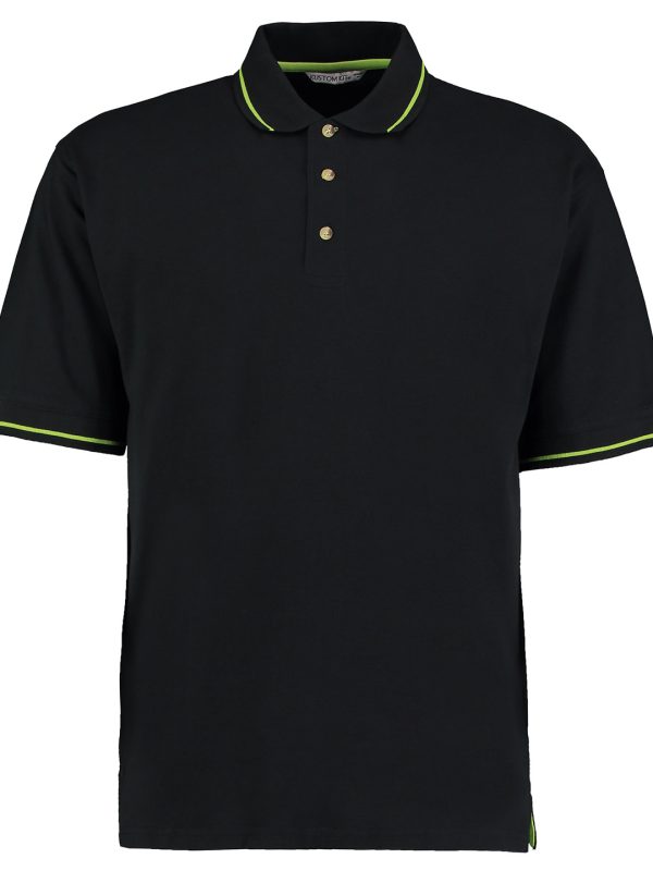 Black/Lime St Mellion polo (classic fit)