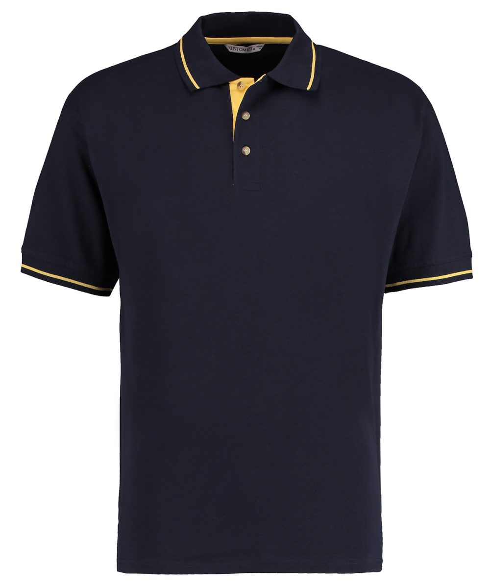 Navy/Sun Yellow St Mellion polo (classic fit)