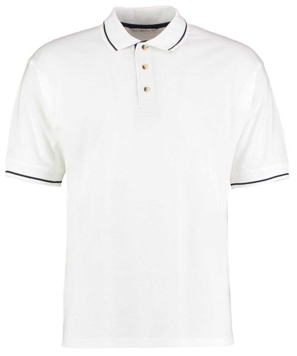 White/Navy St Mellion polo (classic fit)