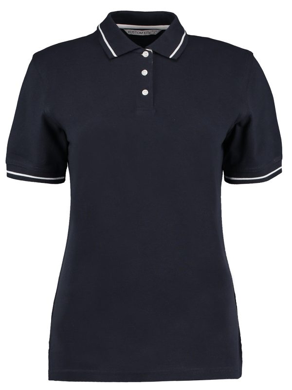 Navy/White Women's St Mellion polo (classic fit)