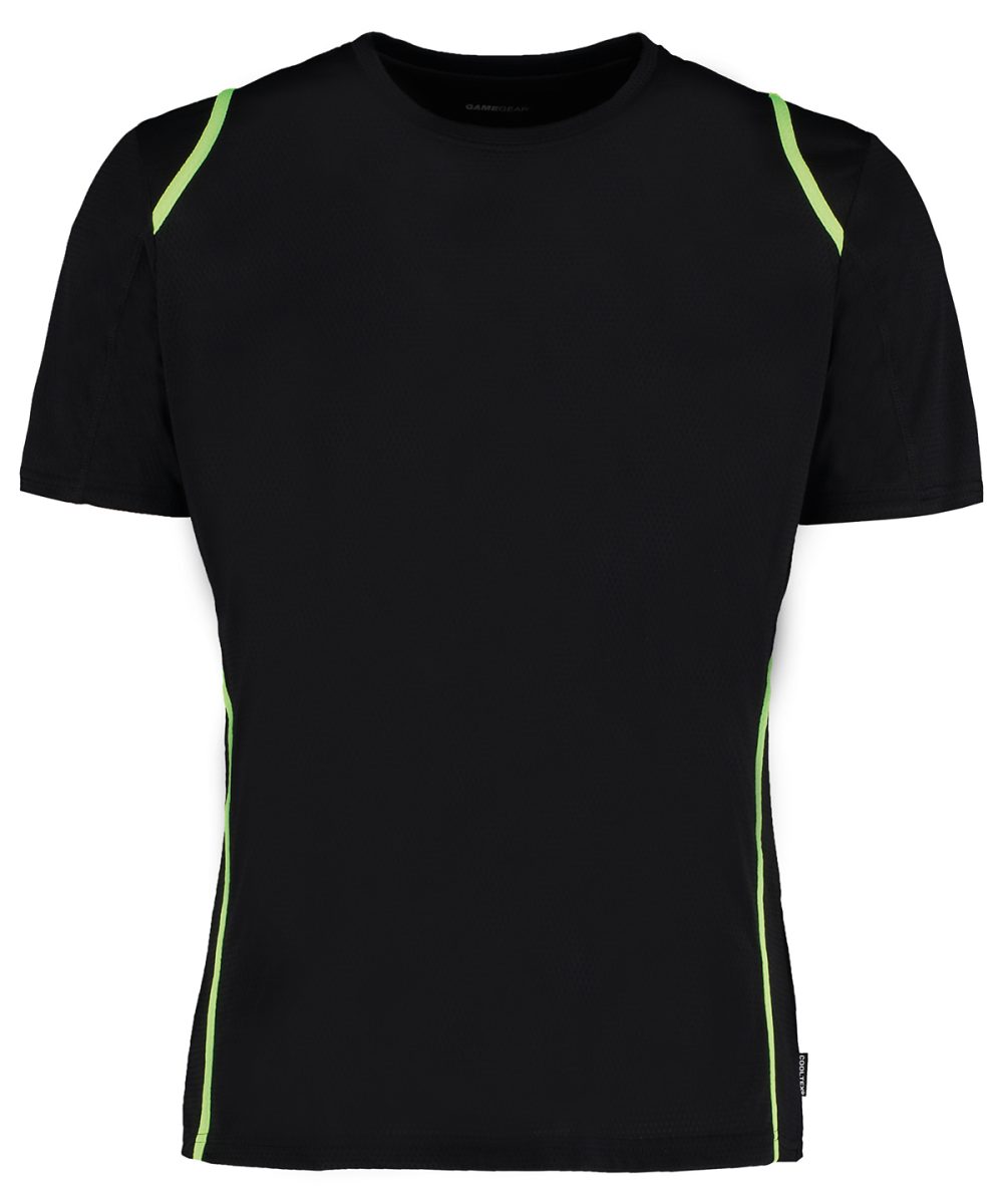 Black/Fluorescent Lime Gamegear® Cooltex® t-shirt short sleeve (regular fit)