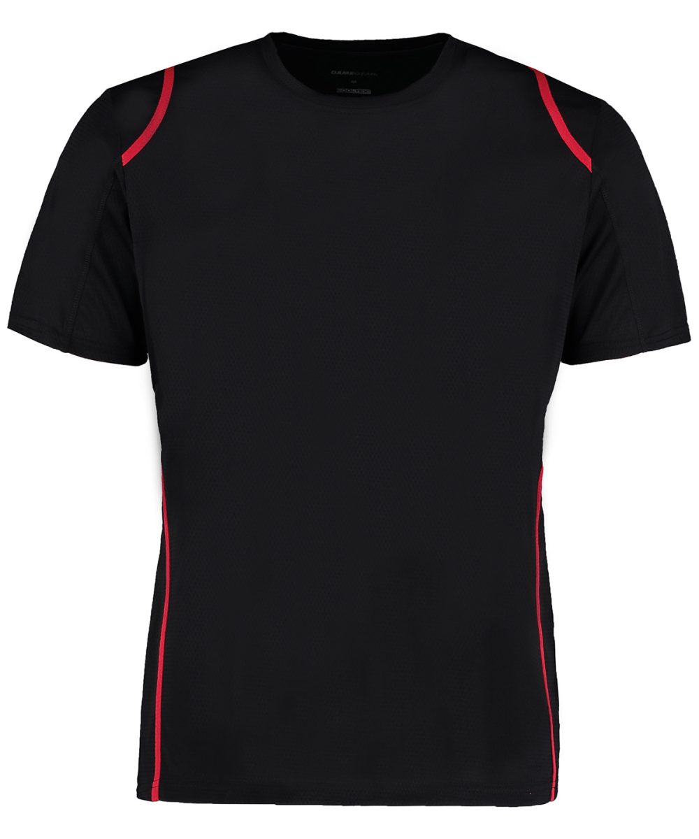 Black/Red Gamegear® Cooltex® t-shirt short sleeve (regular fit)