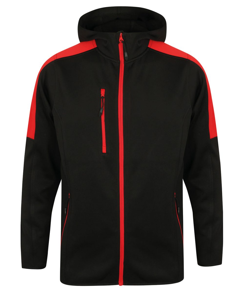 Black/Red Active softshell jacket