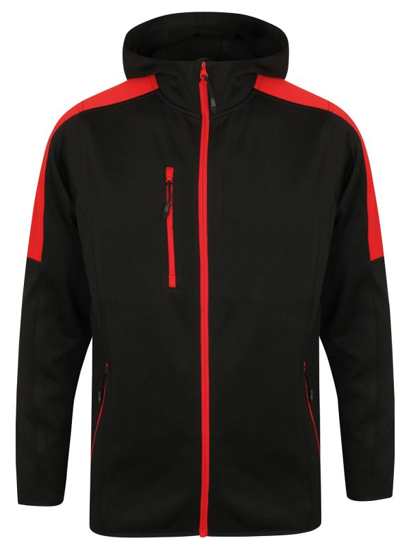 Black/Red Active softshell jacket