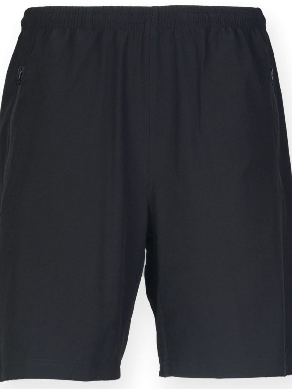 Black Pro stretch sports shorts