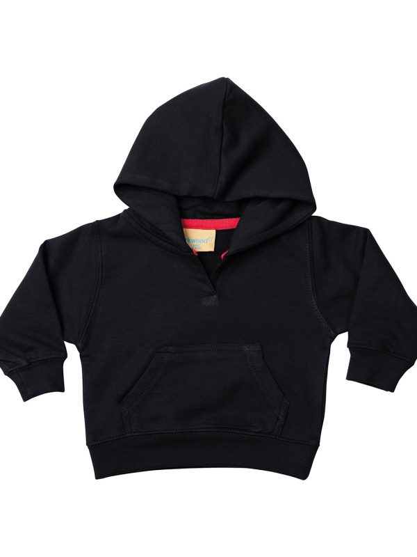 Black Toddler hooded sweatshirt with kangaroo pocket