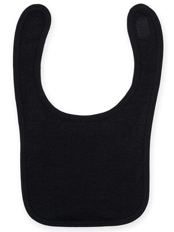 Black Plain and contrast bib