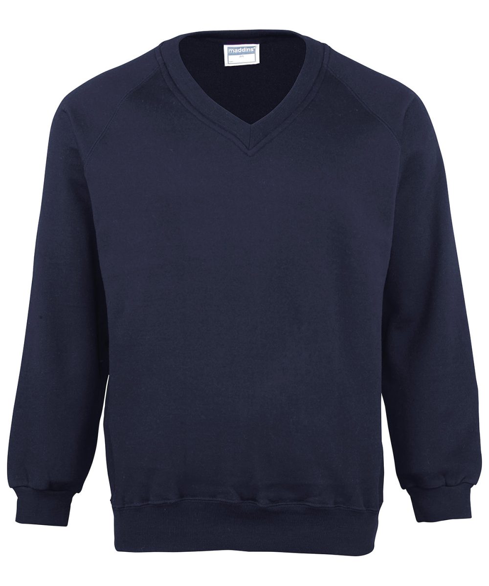 Navy Kids Coloursure™ v-neck sweatshirt