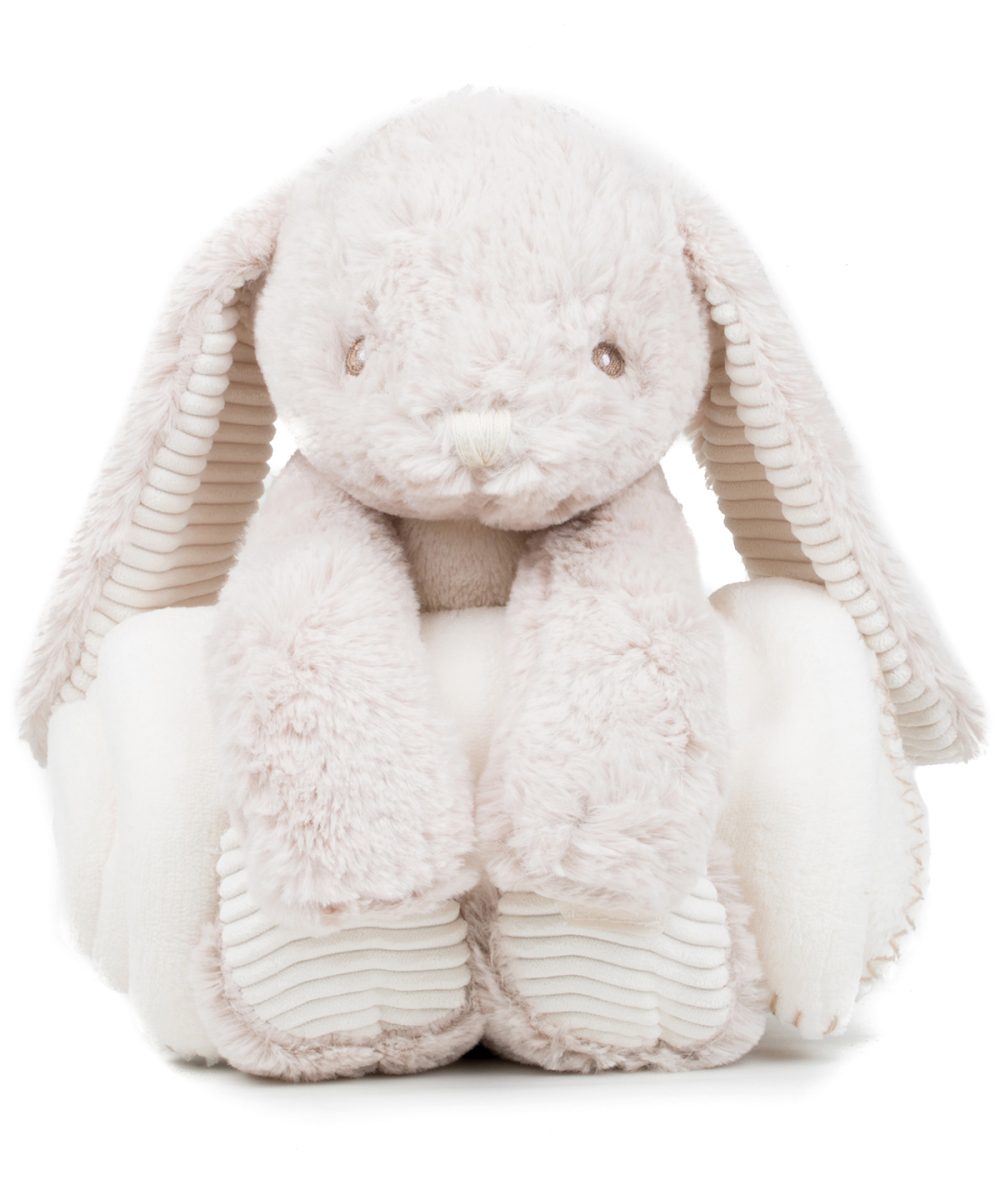 Cream Rabbit and blanket