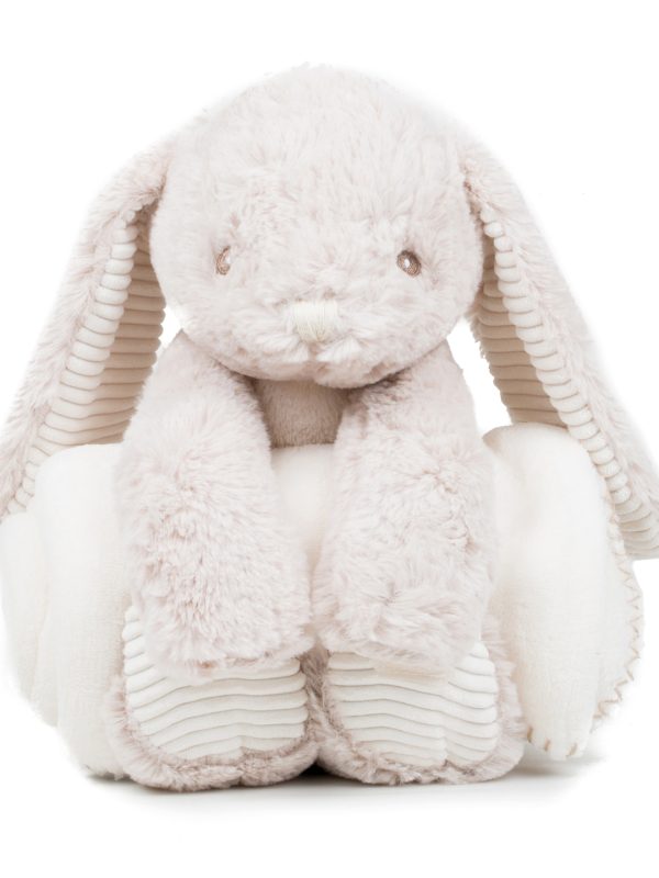 Cream Rabbit and blanket