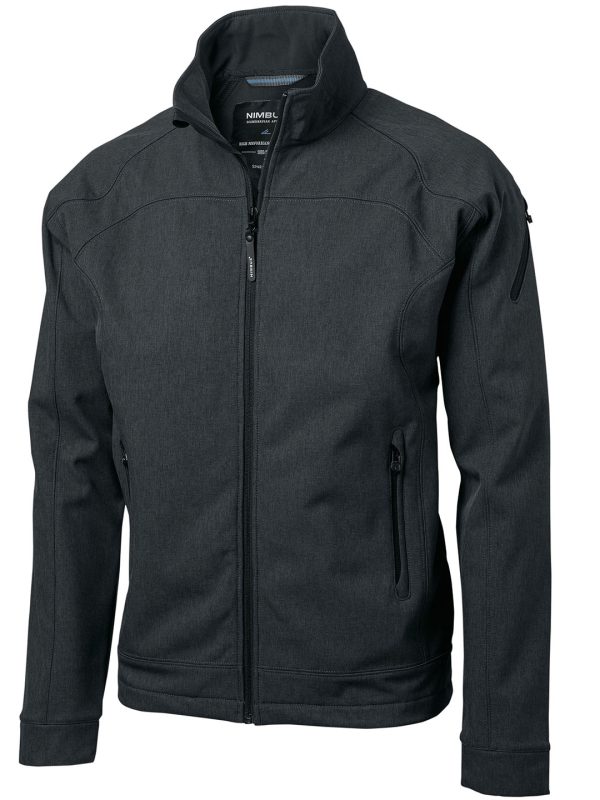 Grey Melange Duxbury – fashionable performance softshell jacket