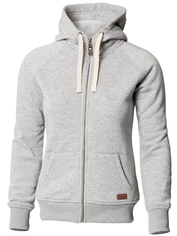 Grey Melange Women’s Williamsburg – fashionable hooded sweatshirt