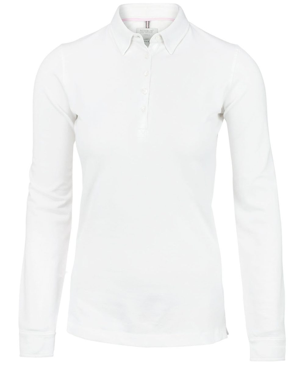 White Women’s Carlington – deluxe long sleeve polo