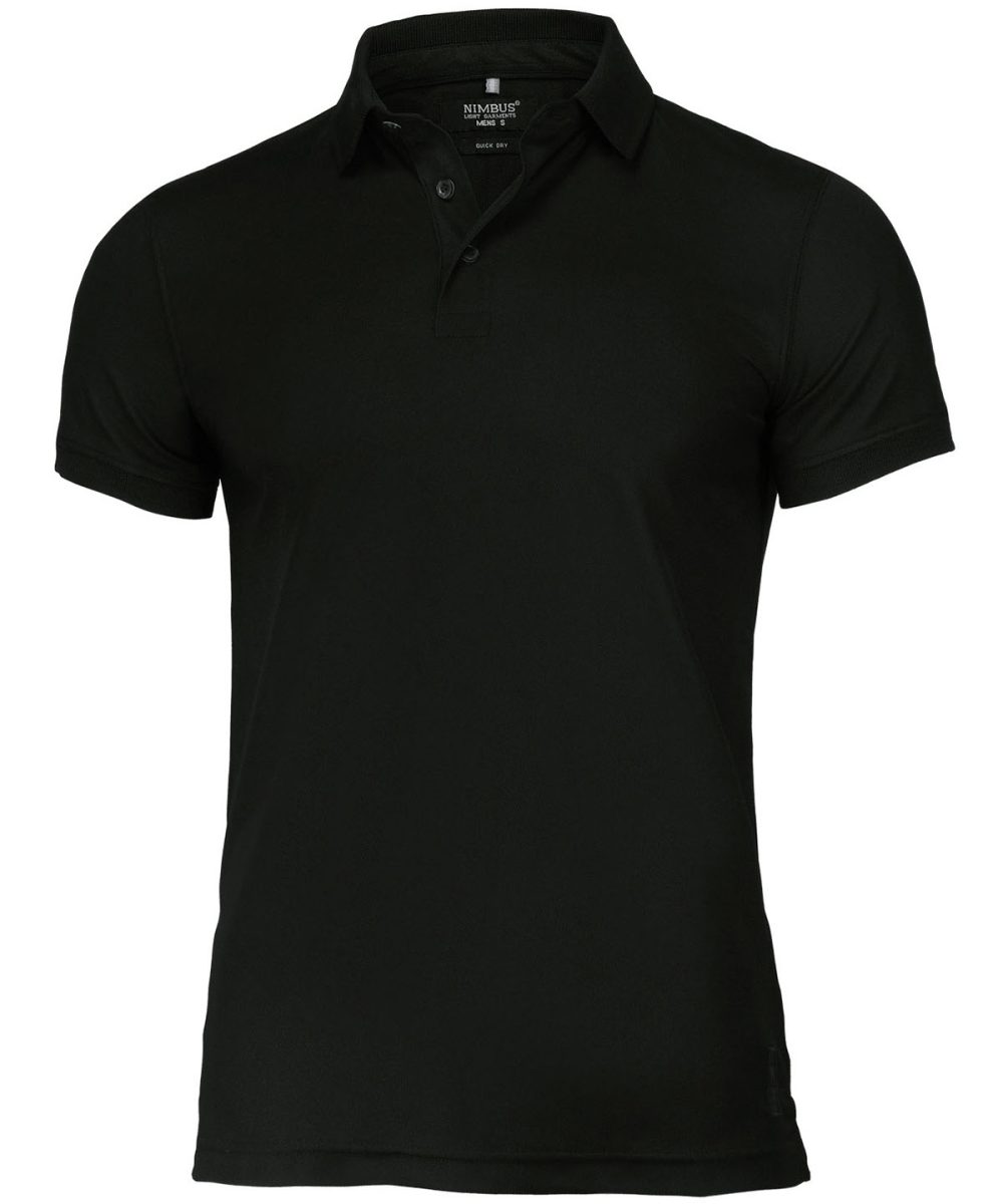 Black Clearwater – quick-dry performance polo