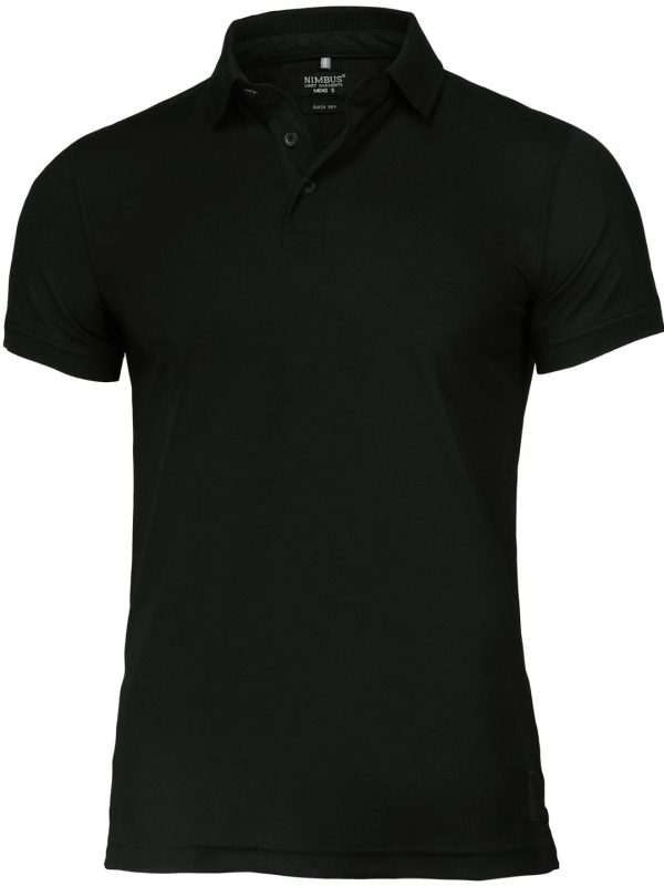 Black Clearwater – quick-dry performance polo