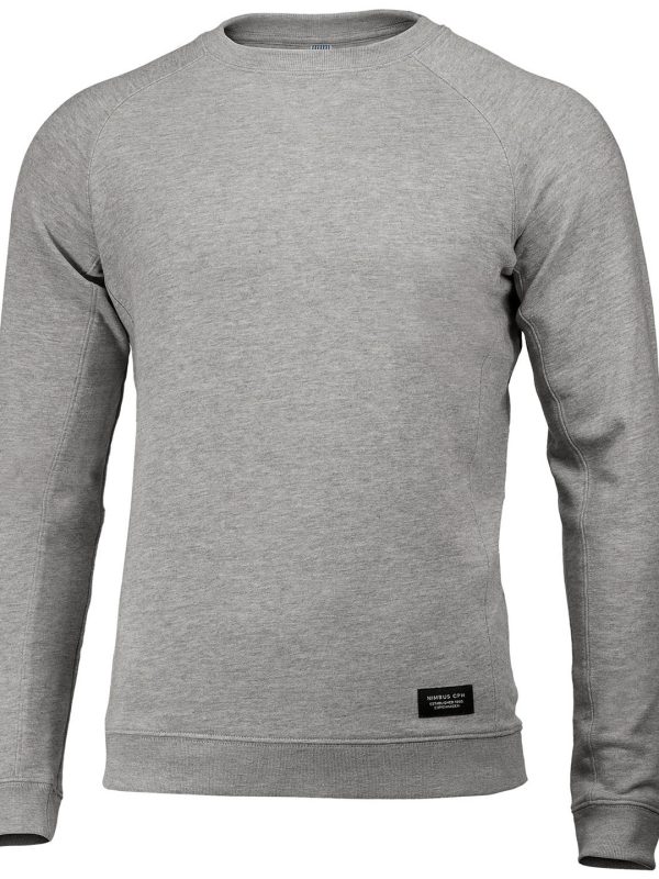 Grey Melange Newport – luxury lightweight crewneck