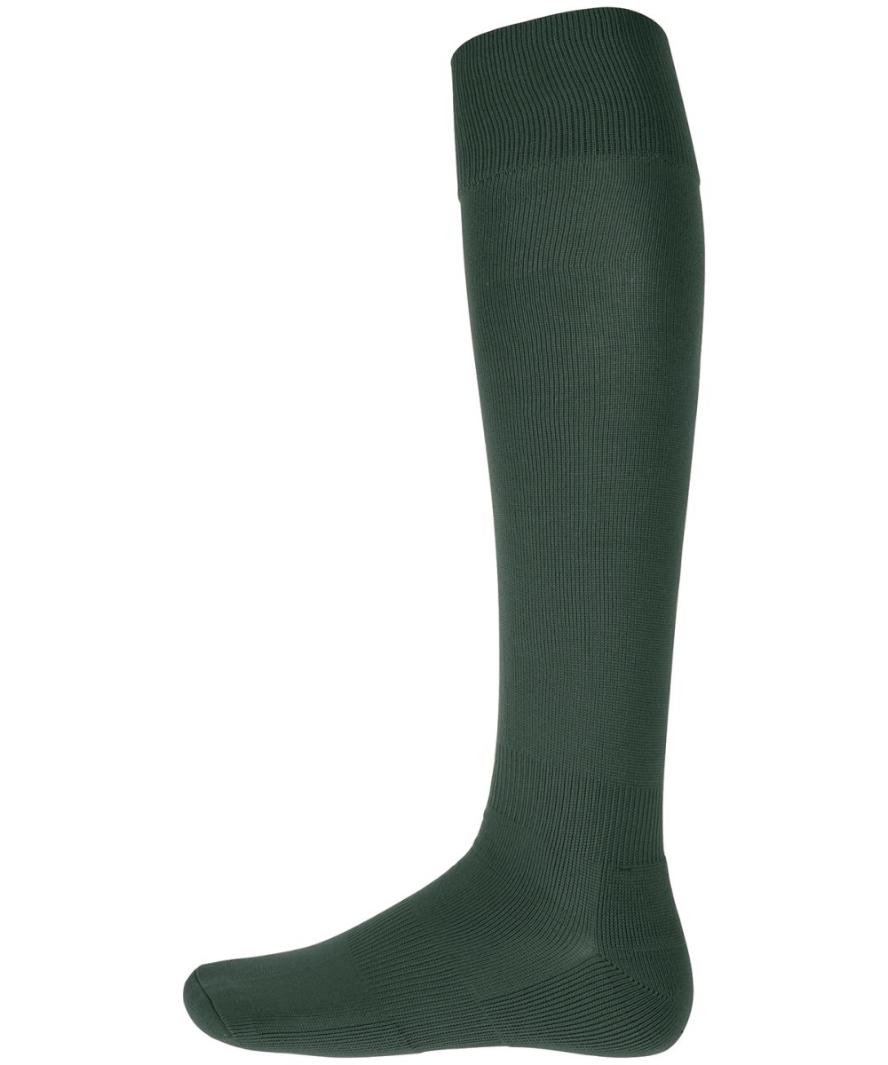 Green Plain sports socks