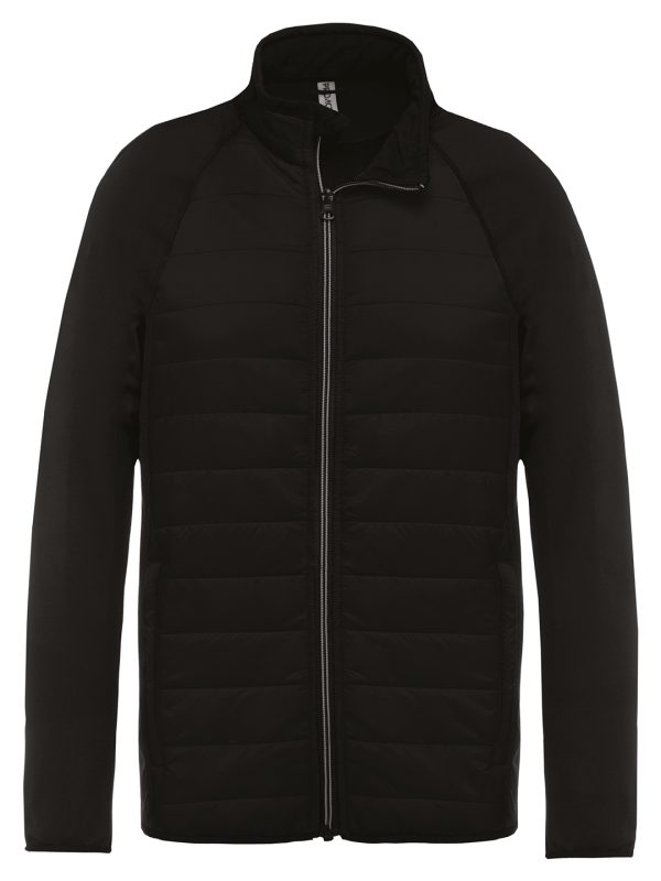 Black/Black Dual-fabric sports jacket