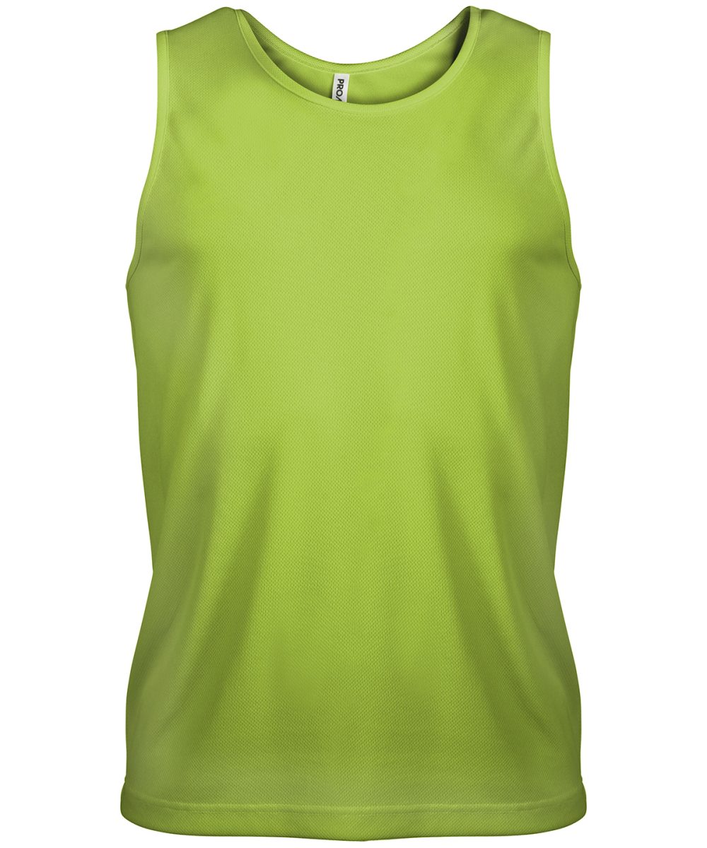 Lime Men's sports vest