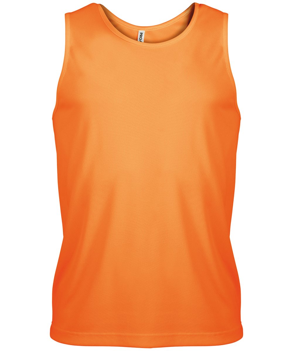 Orange Men's sports vest