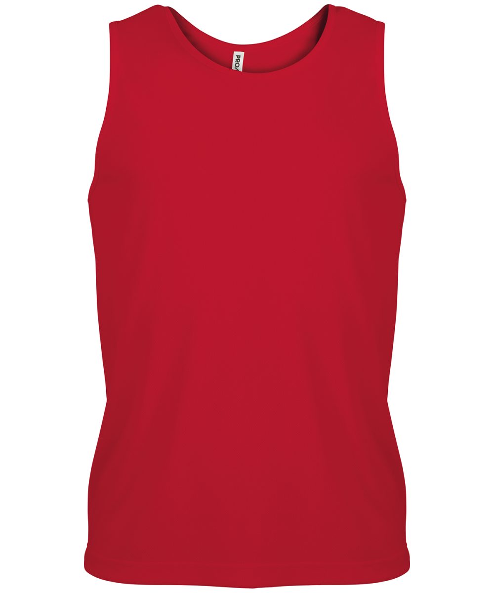 Red Men's sports vest