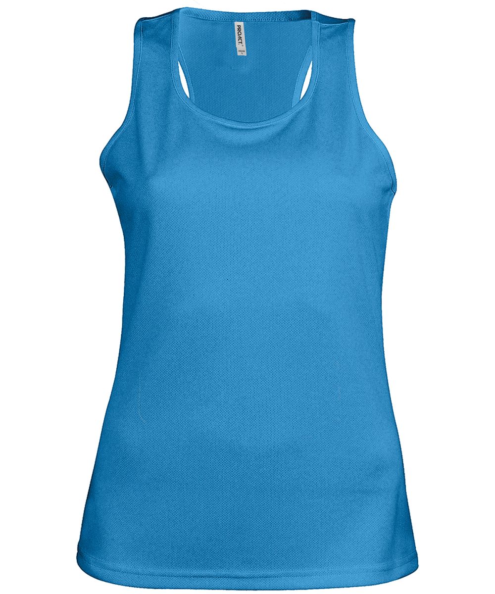 Aqua Blue Ladies' sports vest