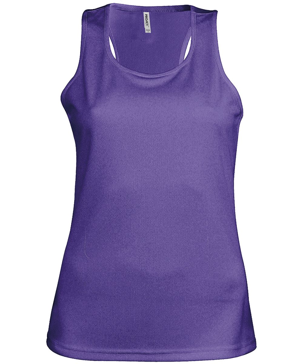 Purple Ladies' sports vest